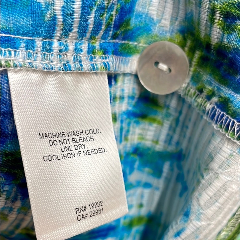 Alfred Dunner Tie-Dye Jacket - Blue and Green - Picture 3 of 7